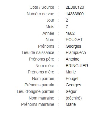 Naissance Pouget Georges 02-07-1682.jpg